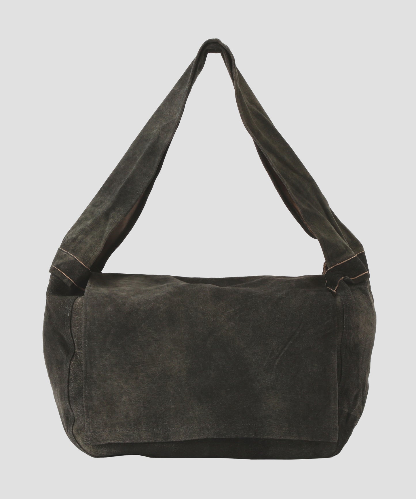LEATHER SHOULDER BAG ‐ Goat suede Antique finish ‐