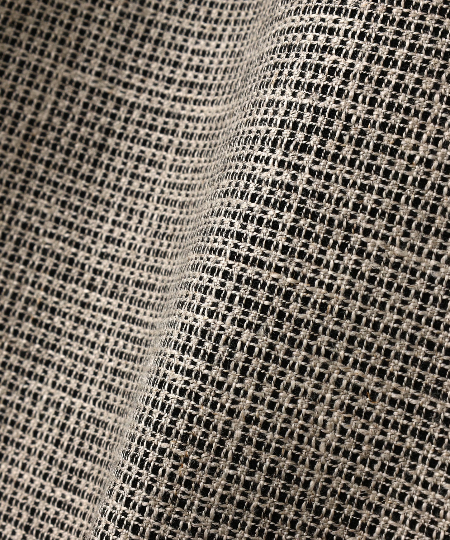 WIDE EASY TROUSERS ‐Heather Linen/Nylon*Wool crepe‐