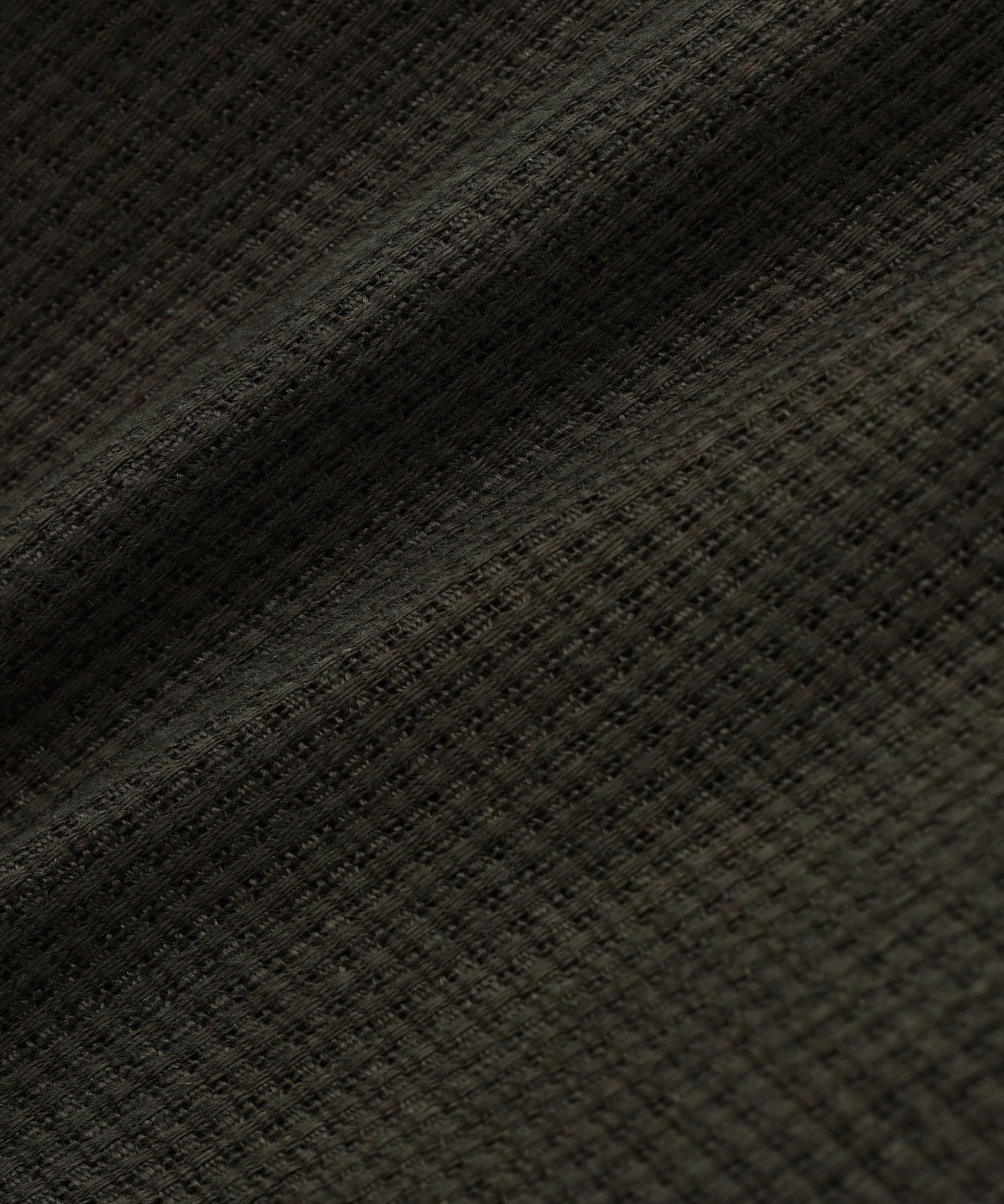 OPEN COLLAR SHIRTS S/S ‐Linen Dobby mesh‐