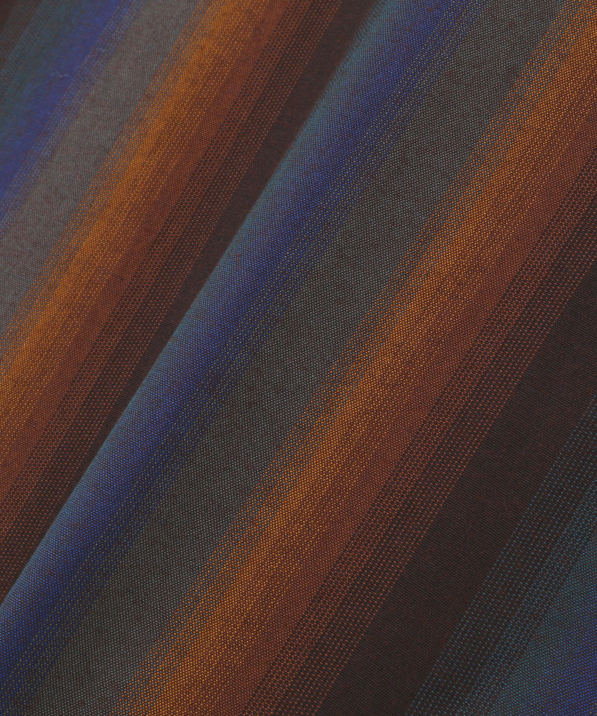 LOOSE SHIRTS - Wool Rayon Gradetion stripe -