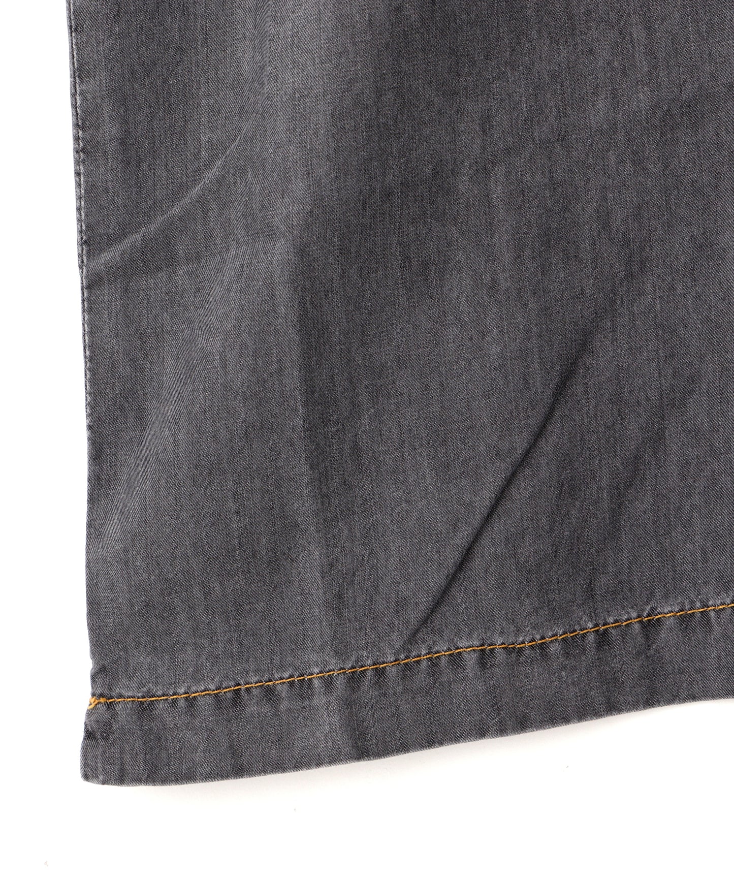 【MYTHINKS】TENCEL DENIM WORK SHIRT SHORT SLEEVE