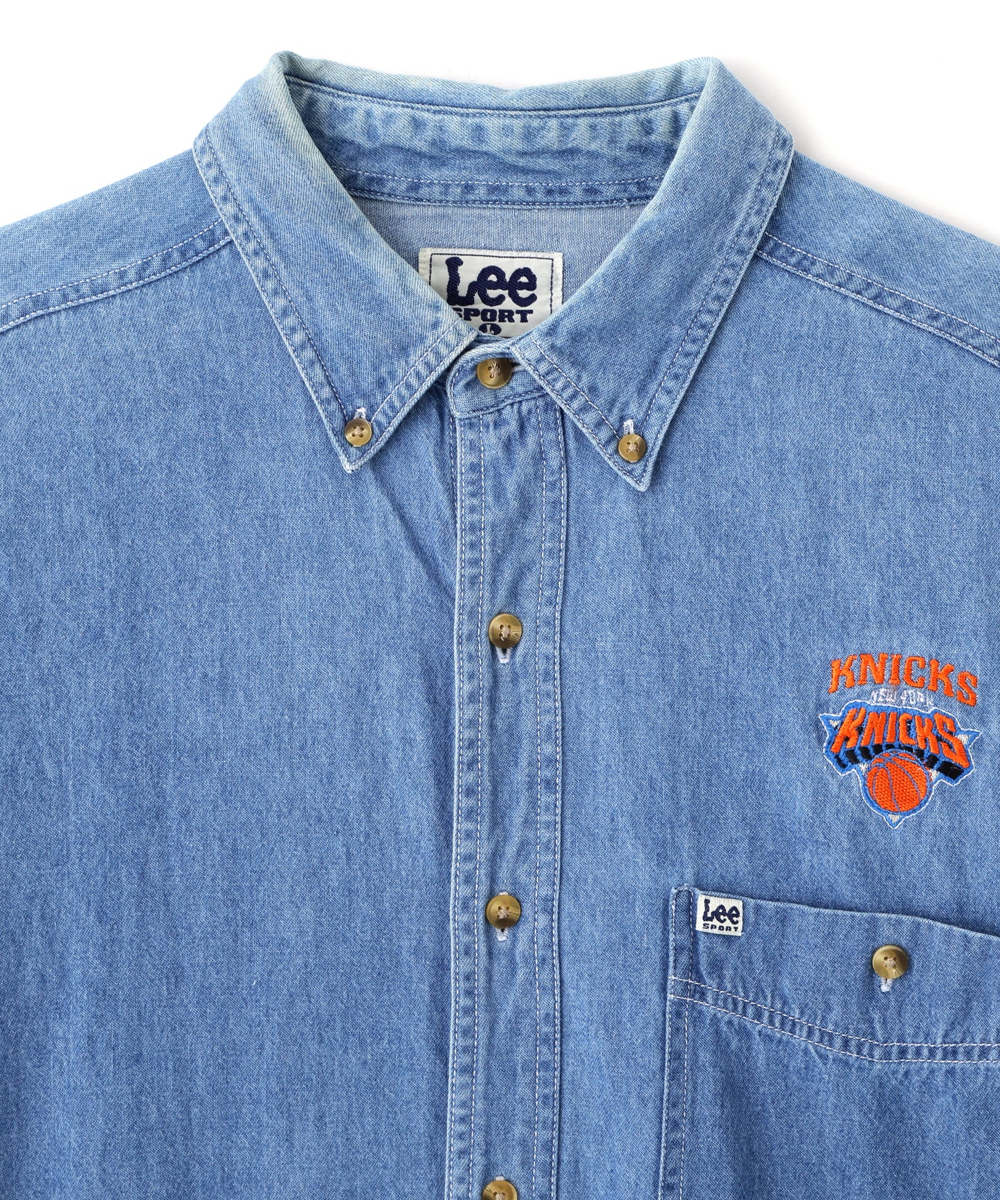 80-90s Lee Denim Shirts for "KNICKS"