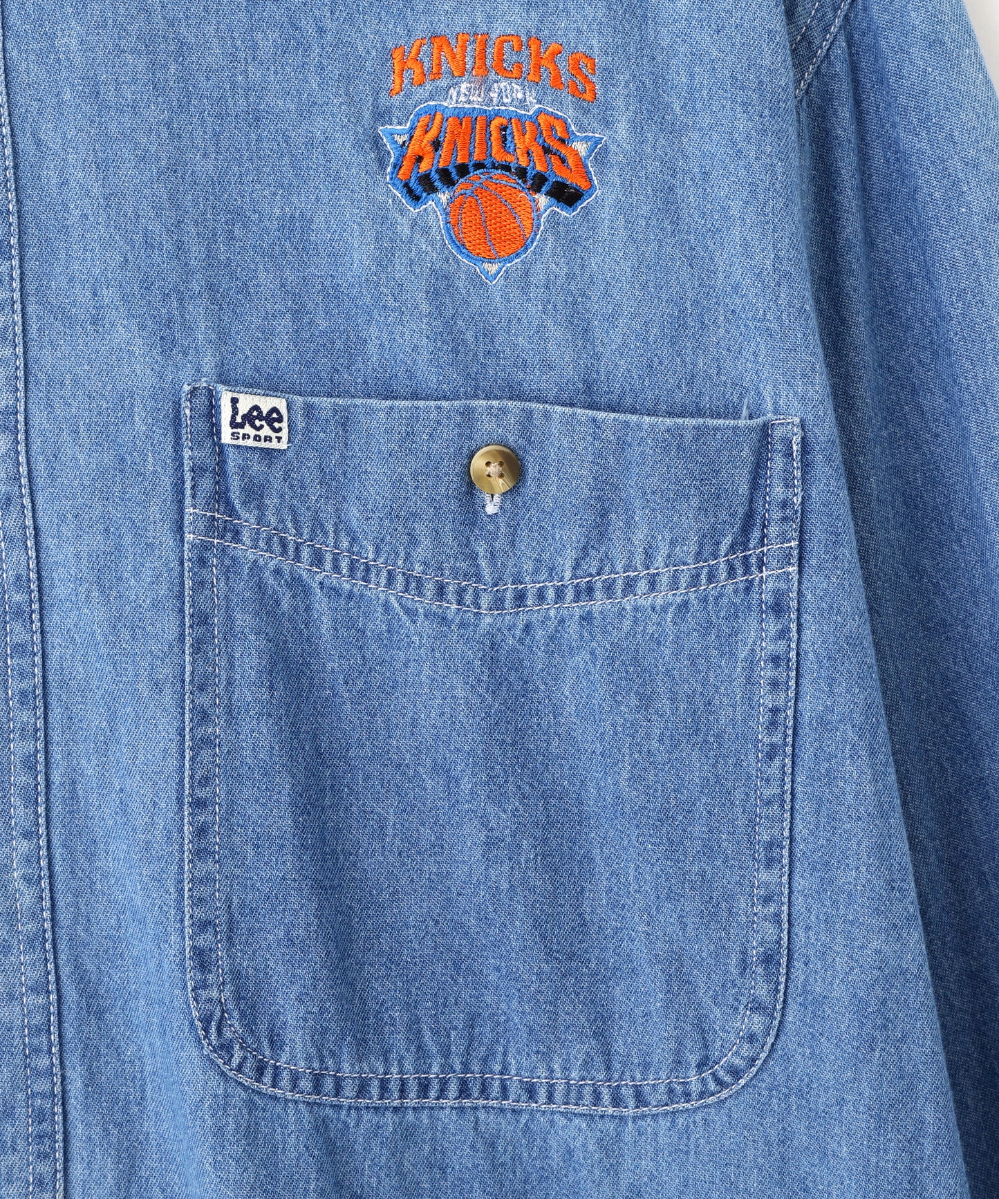80-90s Lee Denim Shirts for "KNICKS"