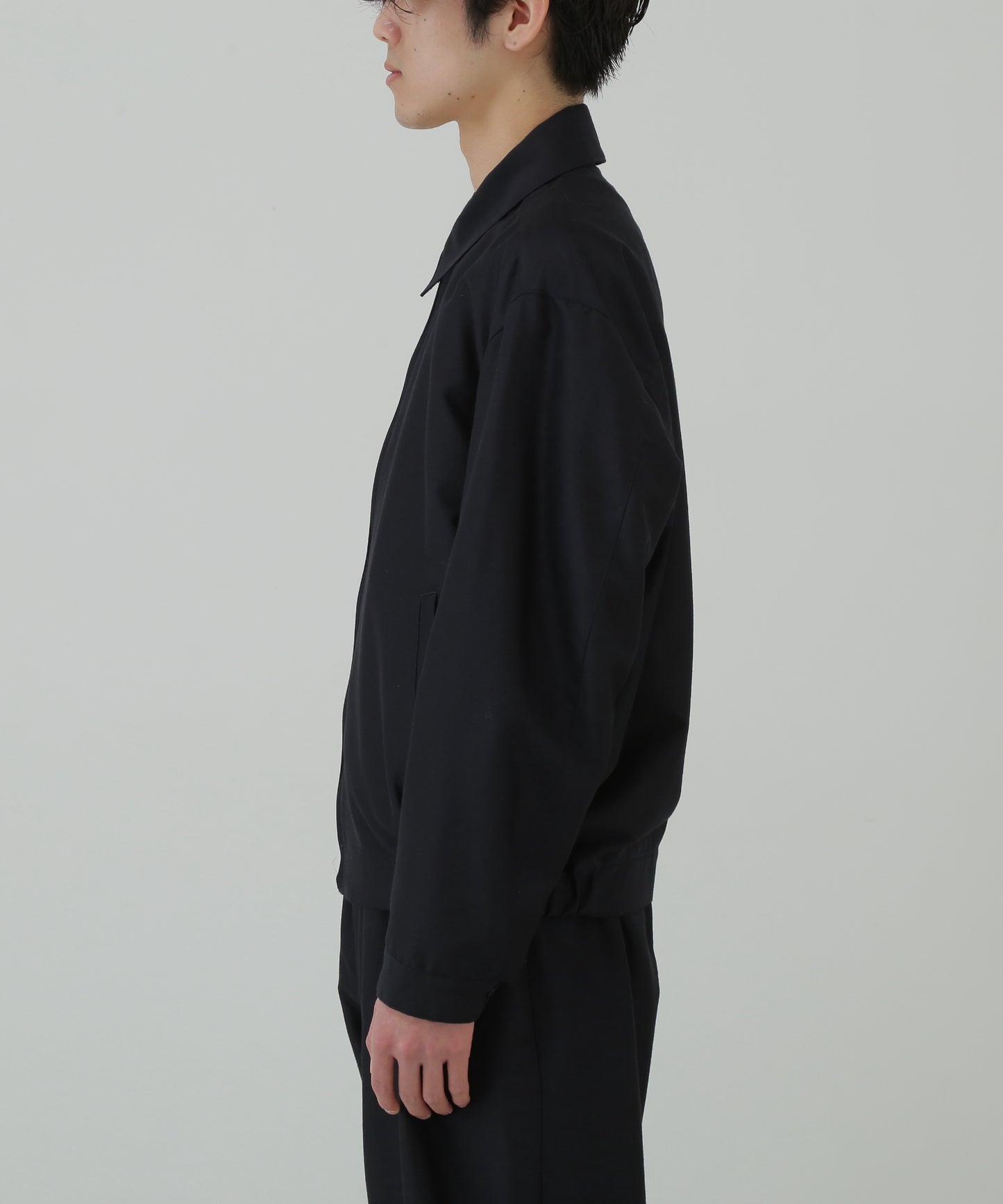 ZIP UP BLOUSON - Silk / Wool -