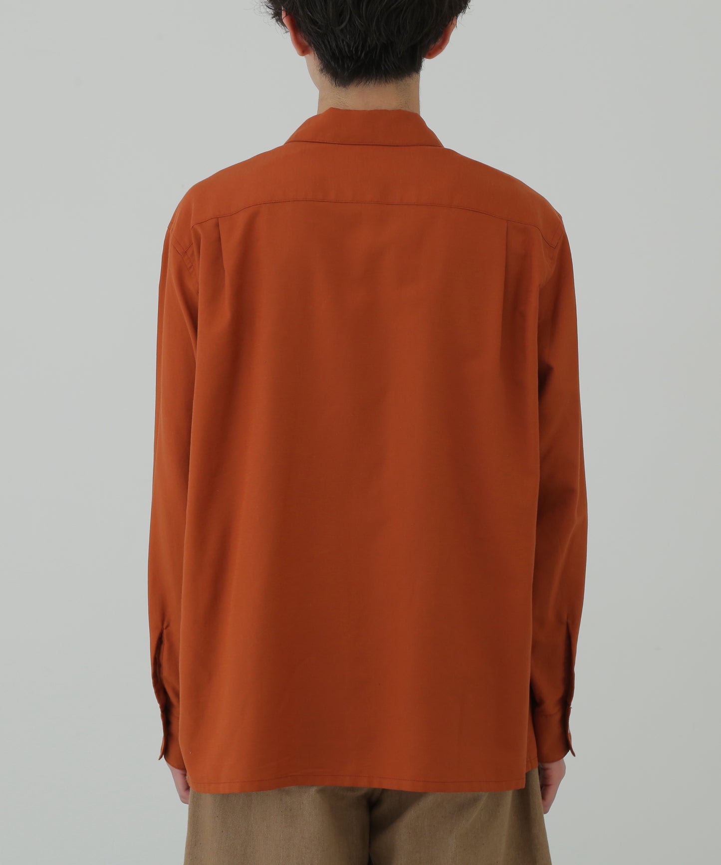 FLAT COLLAR SHIRTS   L/S - Soft strech Double dobby cloth -