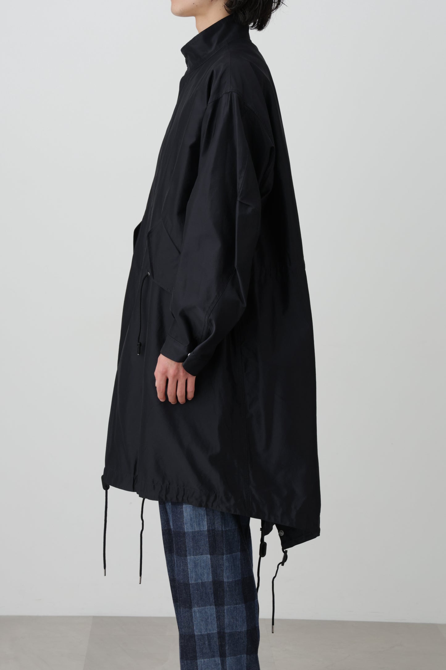 FISH TAIL COAT - Silk / Nylon -