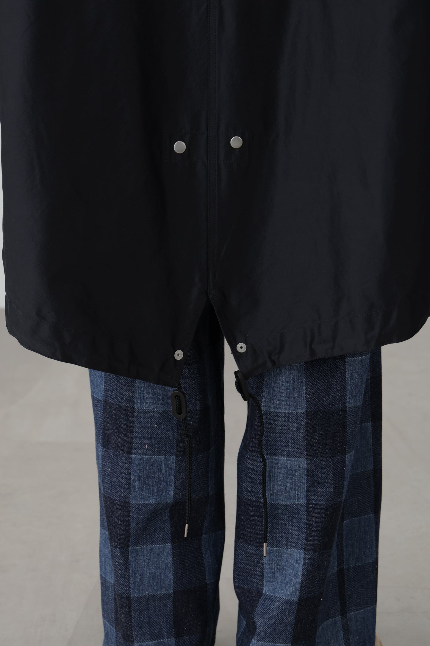 FISH TAIL COAT - Silk / Nylon -