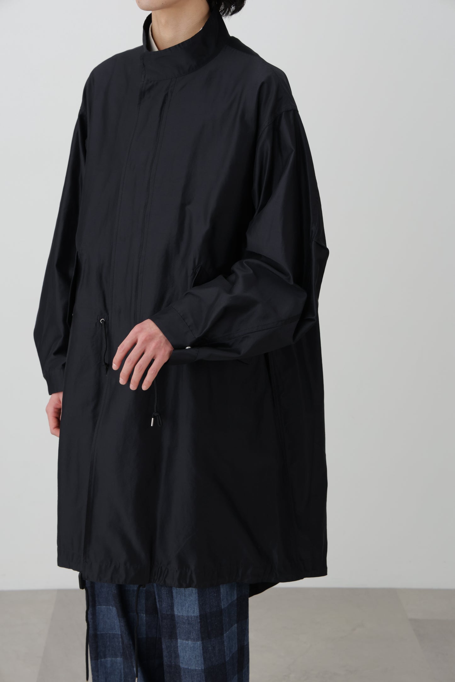 FISH TAIL COAT - Silk / Nylon -