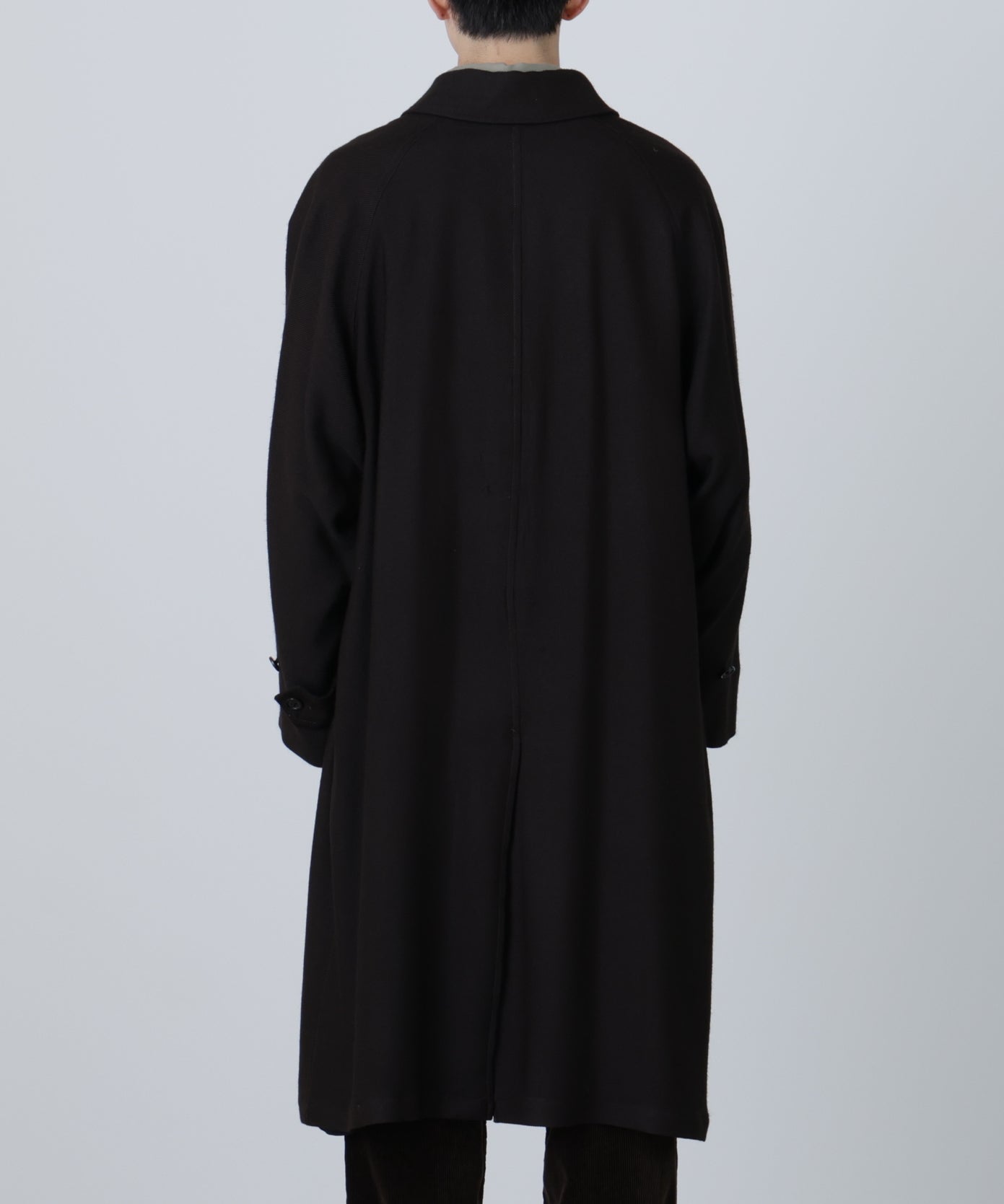 BAL COLLAR COAT ‐Silk Wool loose twill‐