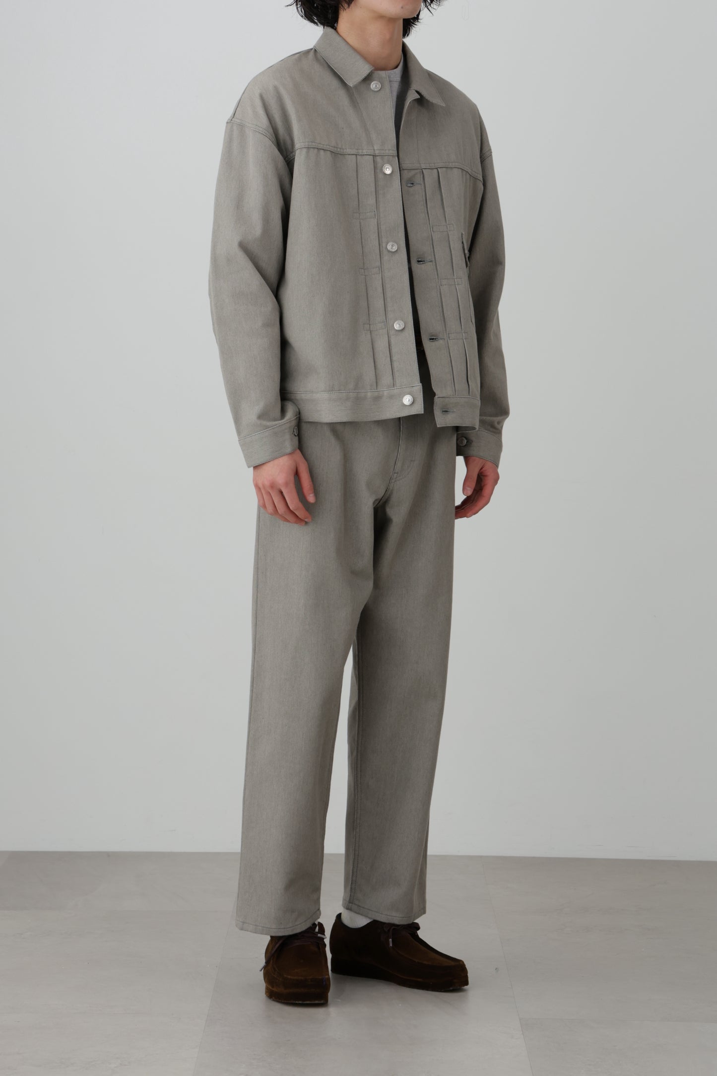 5PK COTTON PIQUE WIDE PANTS - Unstained organic cotton -