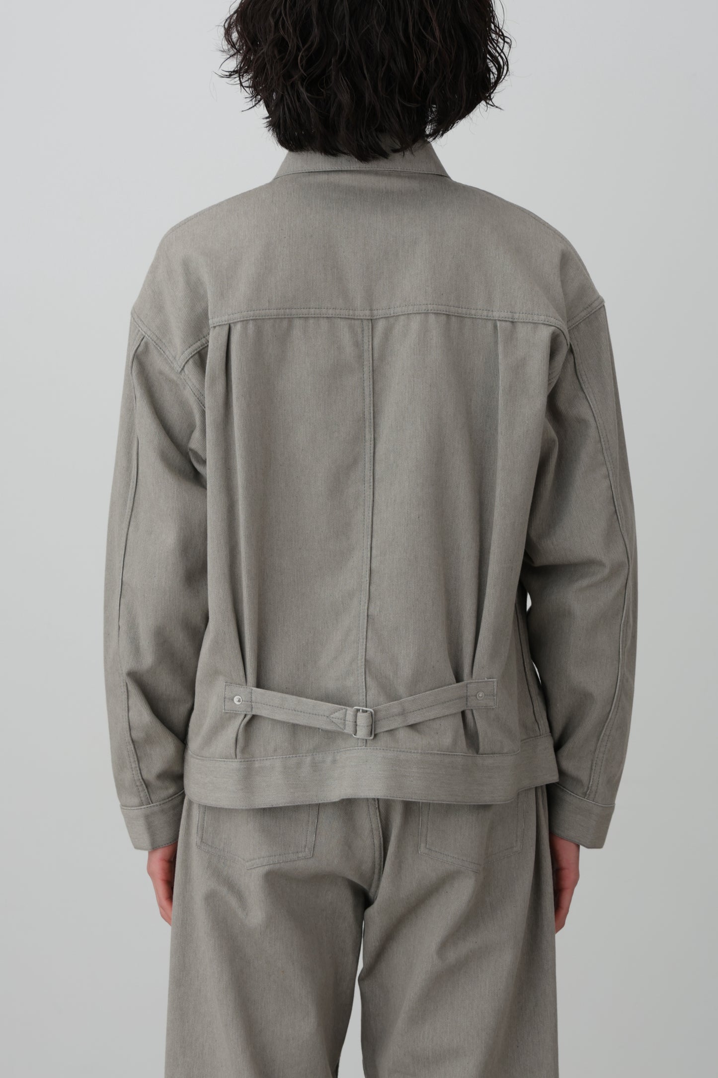 1ST TYPE COTTON PIQUE JACKET - Unstained organic cotton -