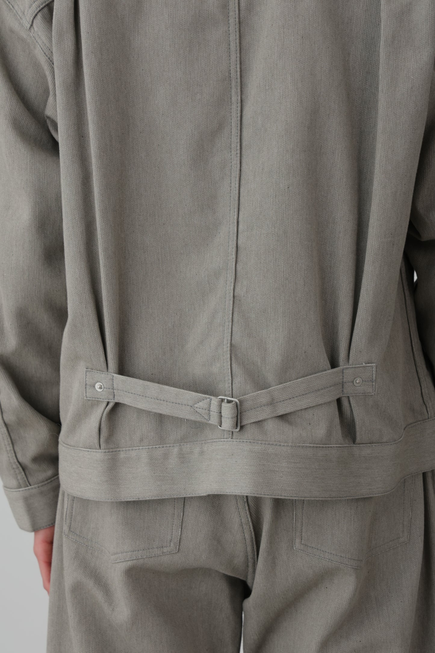 1ST TYPE COTTON PIQUE JACKET - Unstained organic cotton -