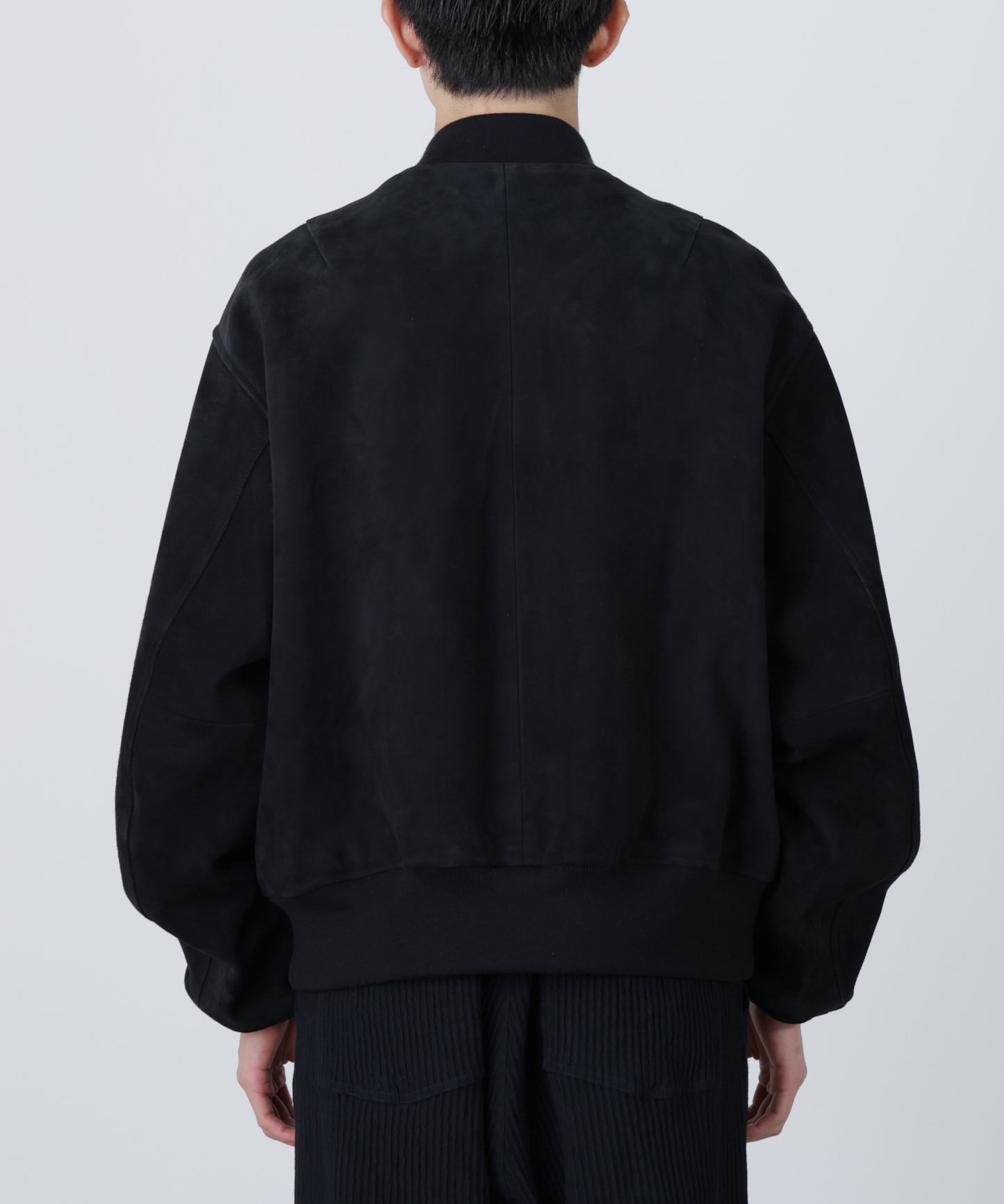 LEATHER MA-1 BLOUSON ‐Kashmir Suede‐