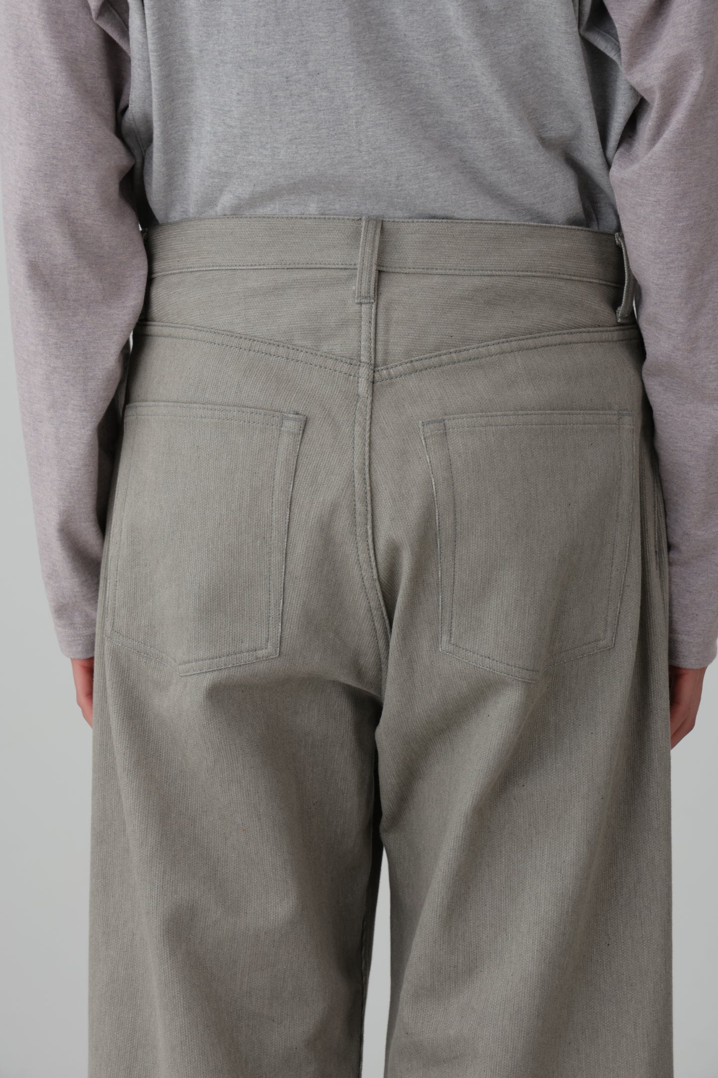 5PK COTTON PIQUE WIDE PANTS - Unstained organic cotton -