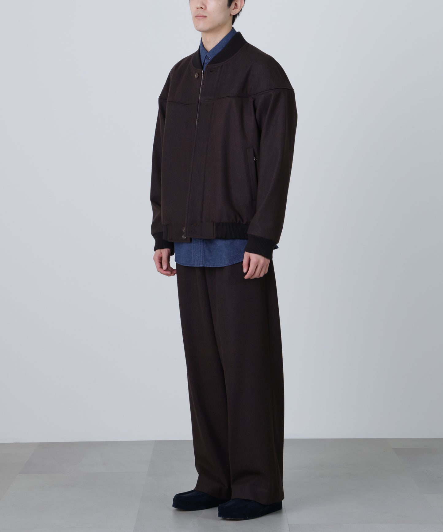 DERBY JACKET ‐Powder melton‐