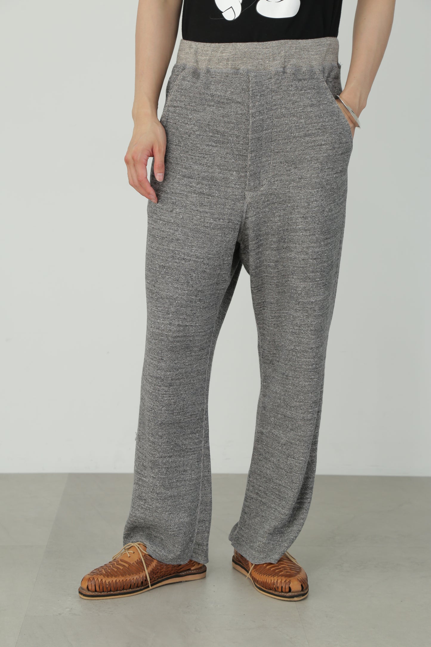 ORGANIC COTTON THERMAL PANTS - Mixed ”UNSTAINED” yarn