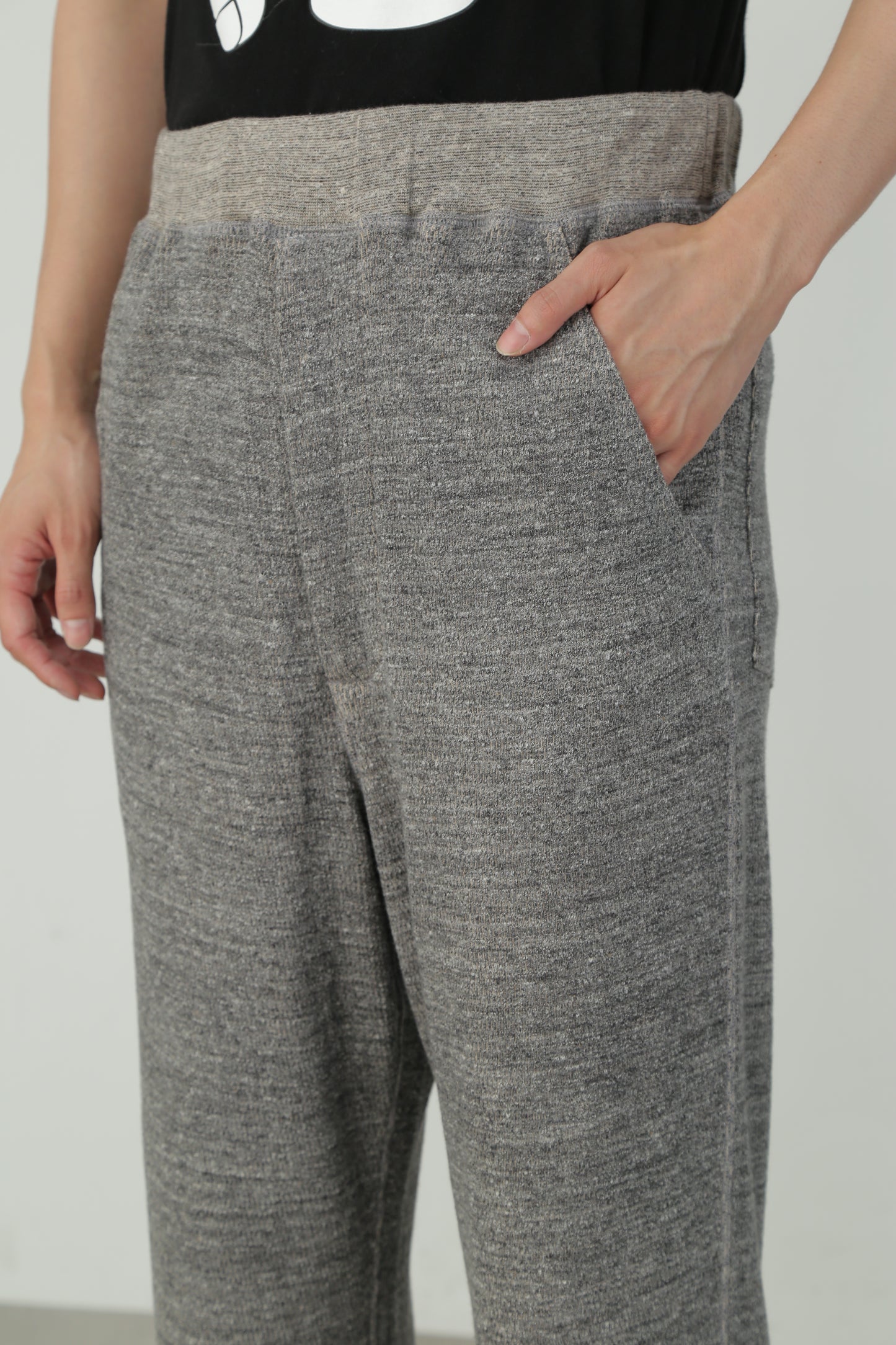 ORGANIC COTTON THERMAL PANTS - Mixed ”UNSTAINED” yarn