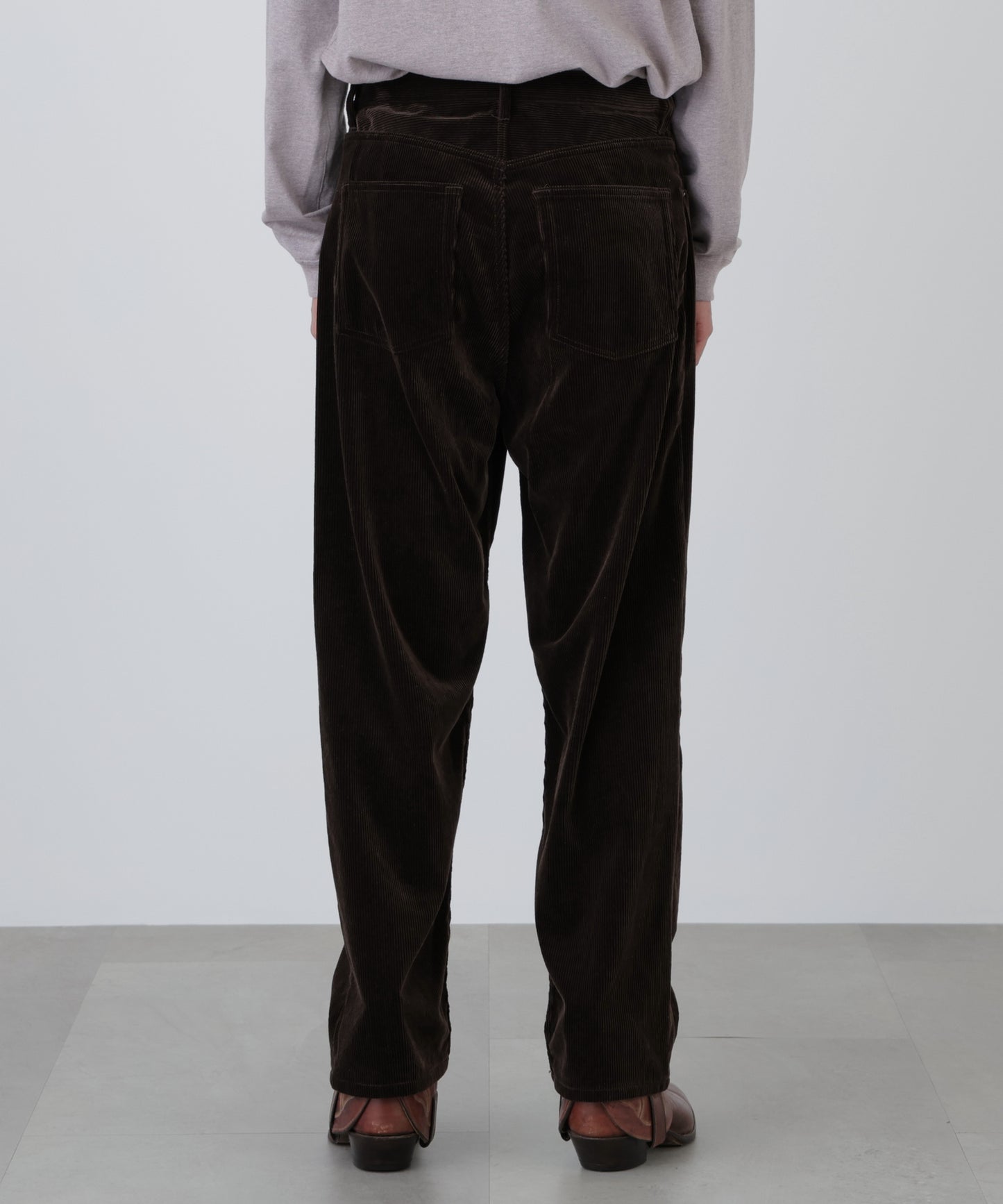 CORDUROY WIDE PANTS ‐Modal mix‐