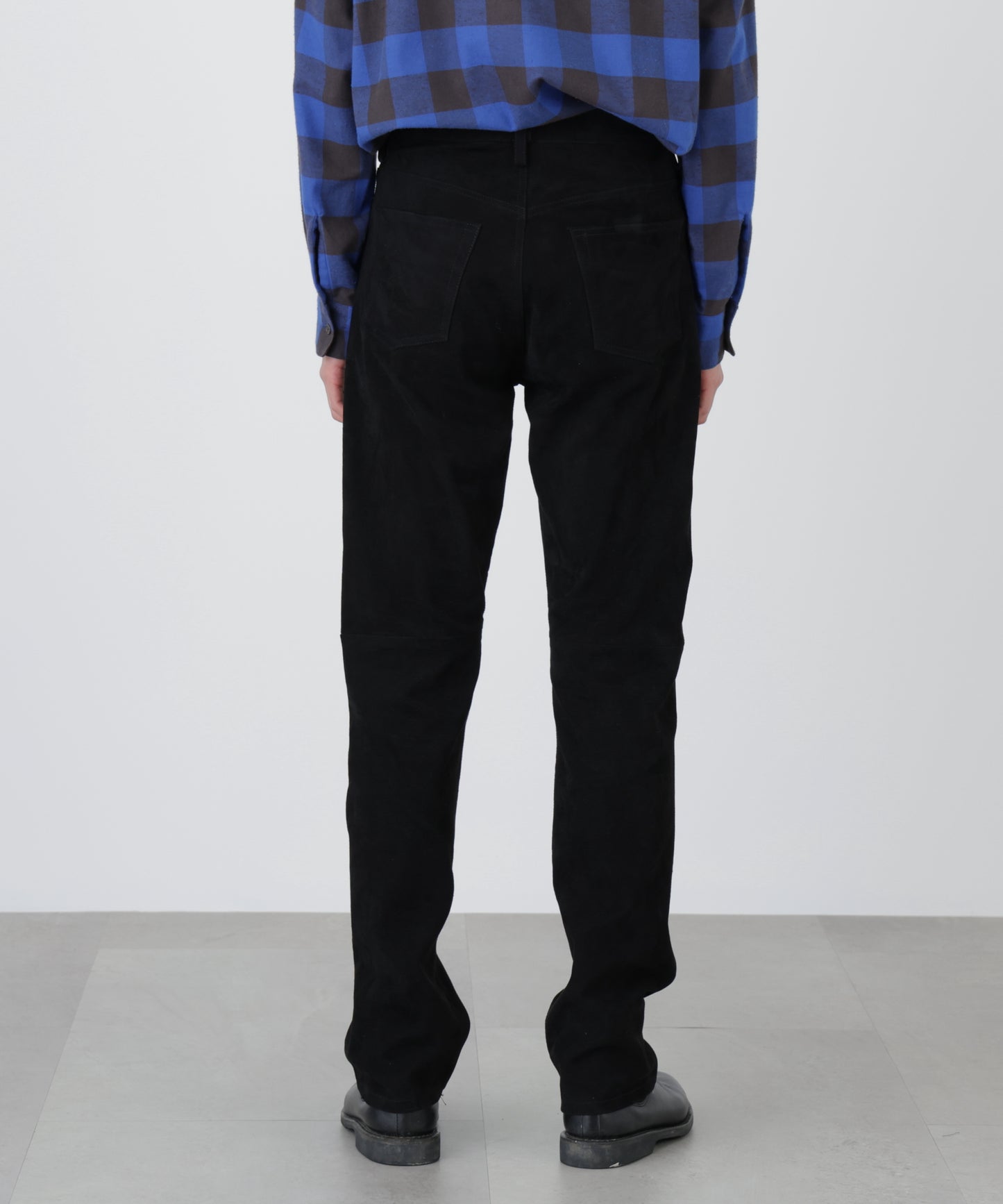 STRETCH LEATHER 5 POCKET PANTS ‐Goat suede‐