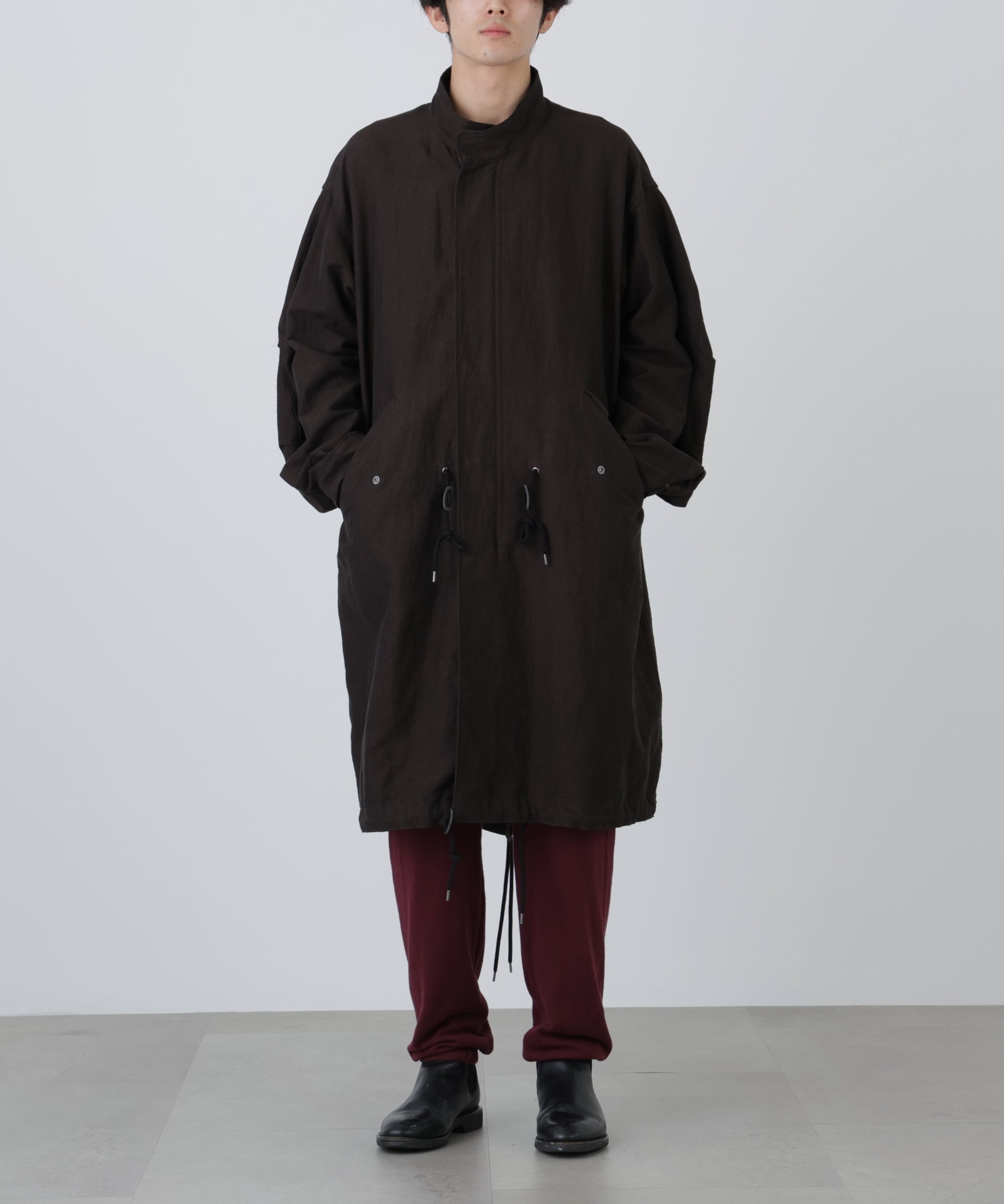 FISH TAIL COAT ‐Cotton Linen Ratine‐ | SEVEN BY SEVEN