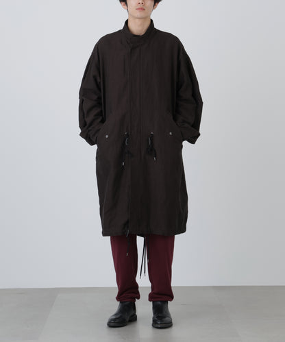 FISH TAIL COAT ‐Cotton Linen Ratine‐