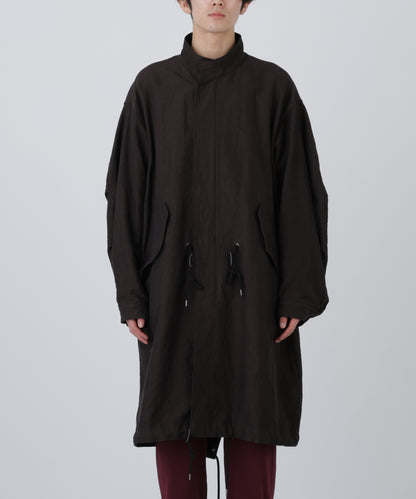 FISH TAIL COAT ‐Cotton Linen Ratine‐