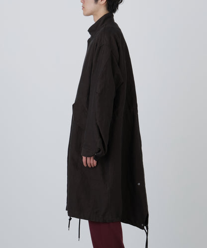 FISH TAIL COAT ‐Cotton Linen Ratine‐