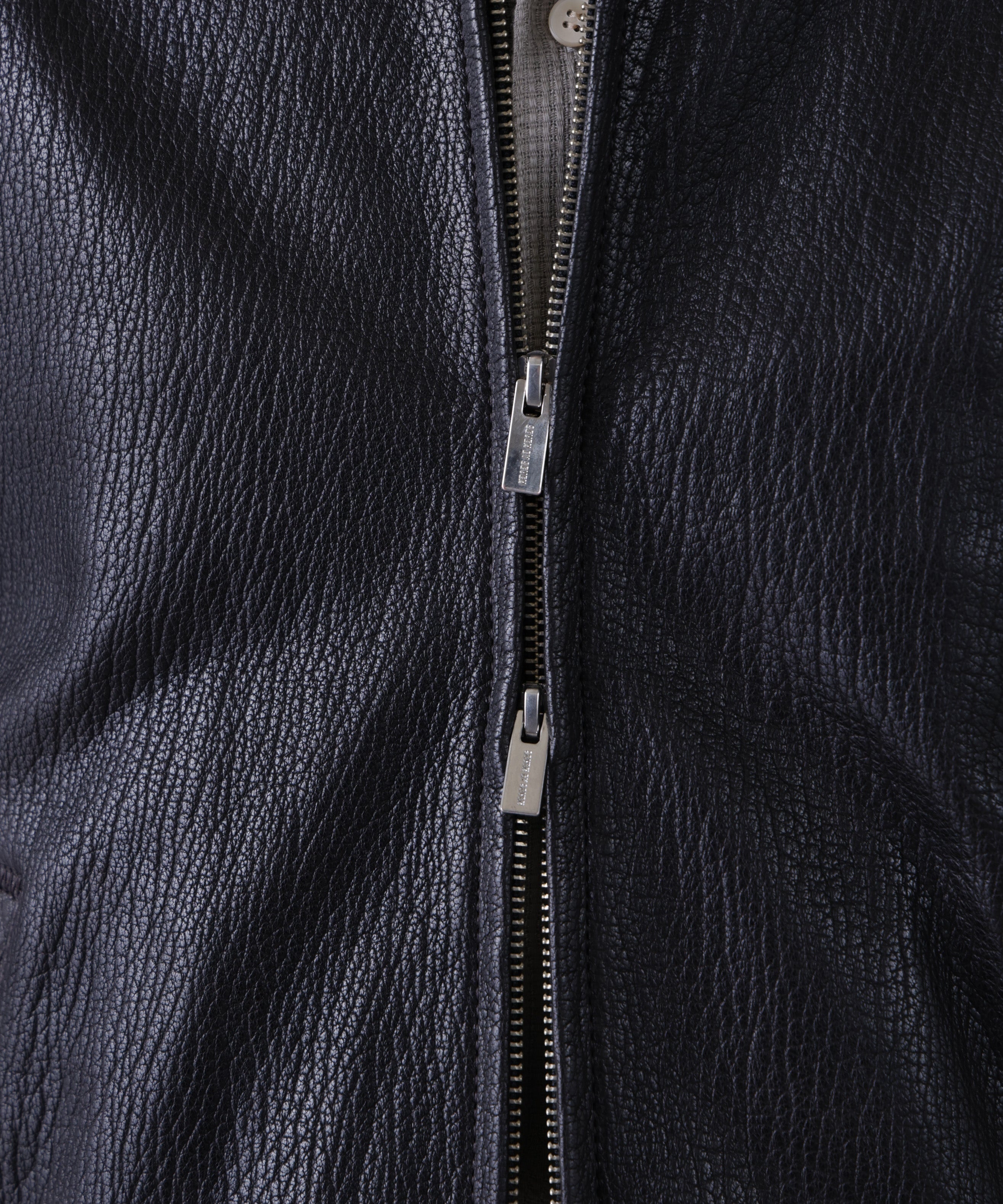LEATHER ZIP UP BLOUSON ‐Sheep Shrink leathe‐ | SEVEN BY SEVEN