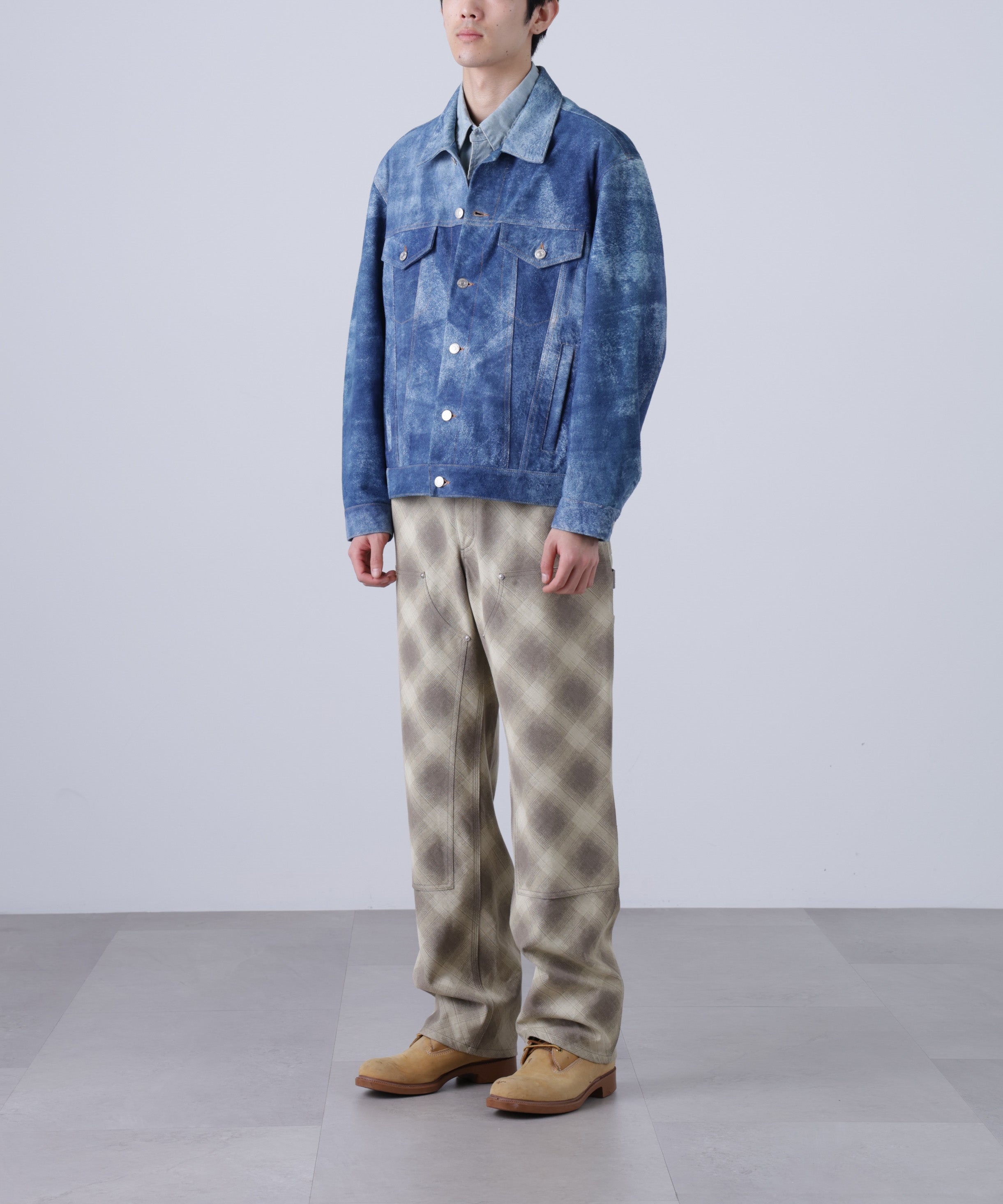LEATHER TRACKER JACKET ‐Goat suede Antique finish‐ | SEVEN BY SEVEN