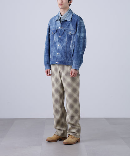 LEATHER TRACKER JACKET <Type：3RD> ‐Goat suede Antique finish‐