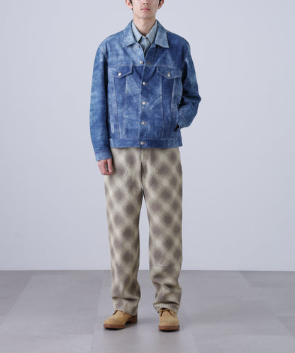 LEATHER TRACKER JACKET <Type：3RD> ‐Goat suede Antique finish‐