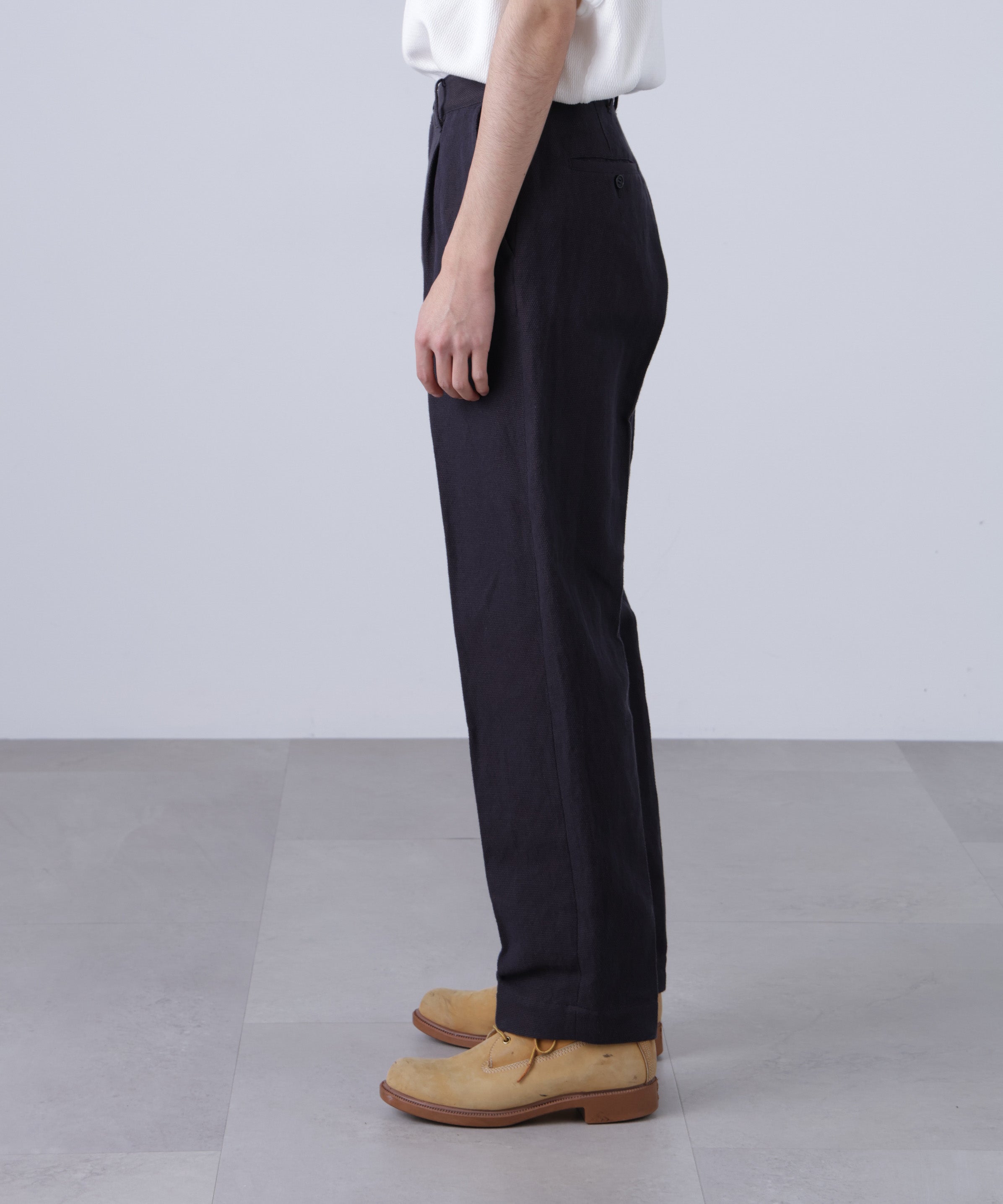 ONE TUCK CASUAL PANTS ‐Linen Cotton mesh‐ | SEVEN BY SEVEN