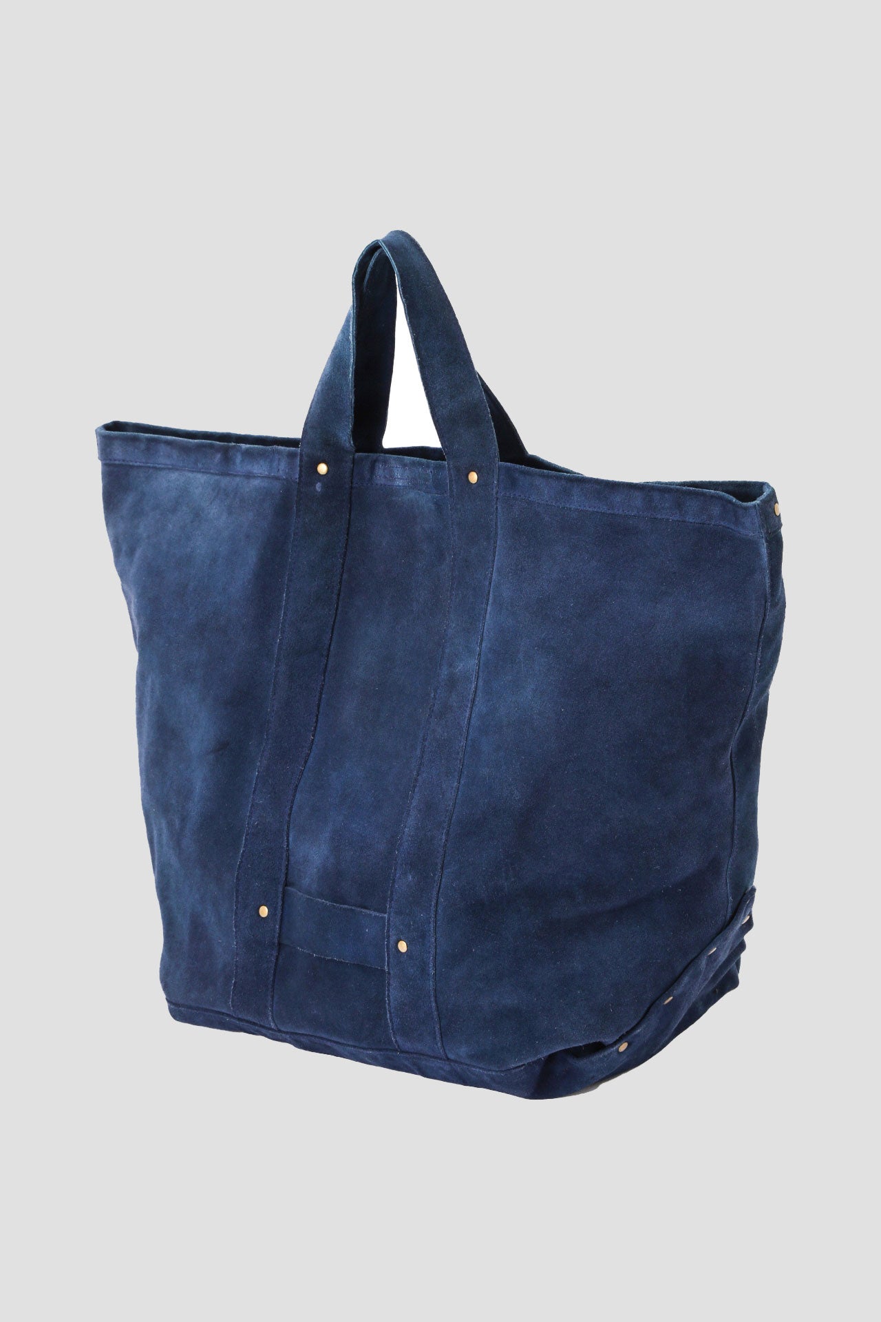 LEATHER TOTE BAG -Cow split leather-26AW