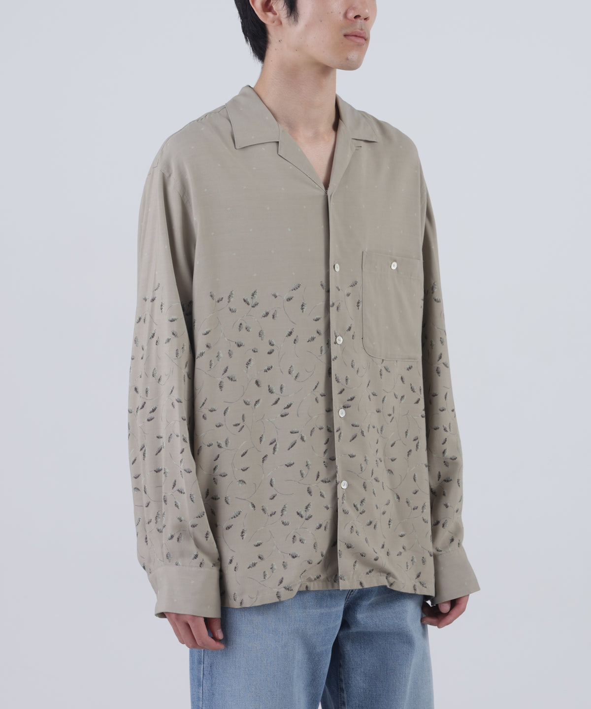 FATIGUE TROUSERS -Powder melton-