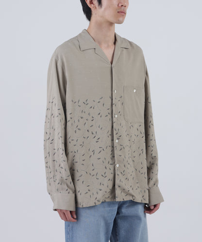 FATIGUE TROUSERS -Powder melton-