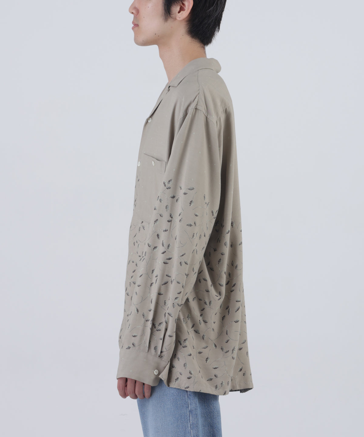 FATIGUE TROUSERS -Powder melton-
