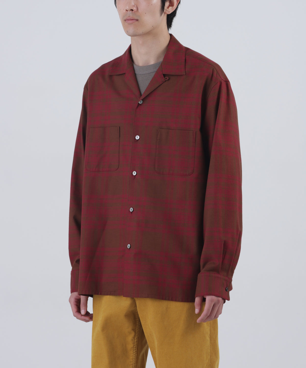 FATIGUE TROUSERS -Powder melton-