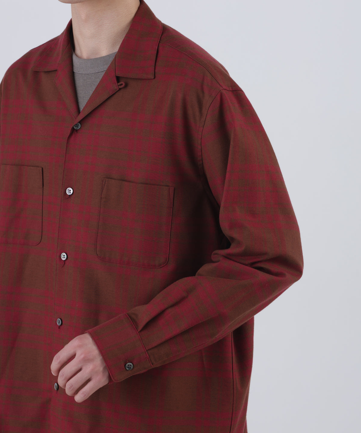 FATIGUE TROUSERS -Powder melton-