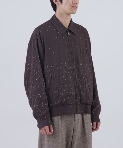 ZIP UP BLOUSON  - Botanical print -