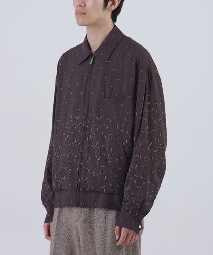 ZIP UP BLOUSON  - Botanical print -