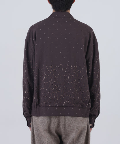 ZIP UP BLOUSON  - Botanical print -