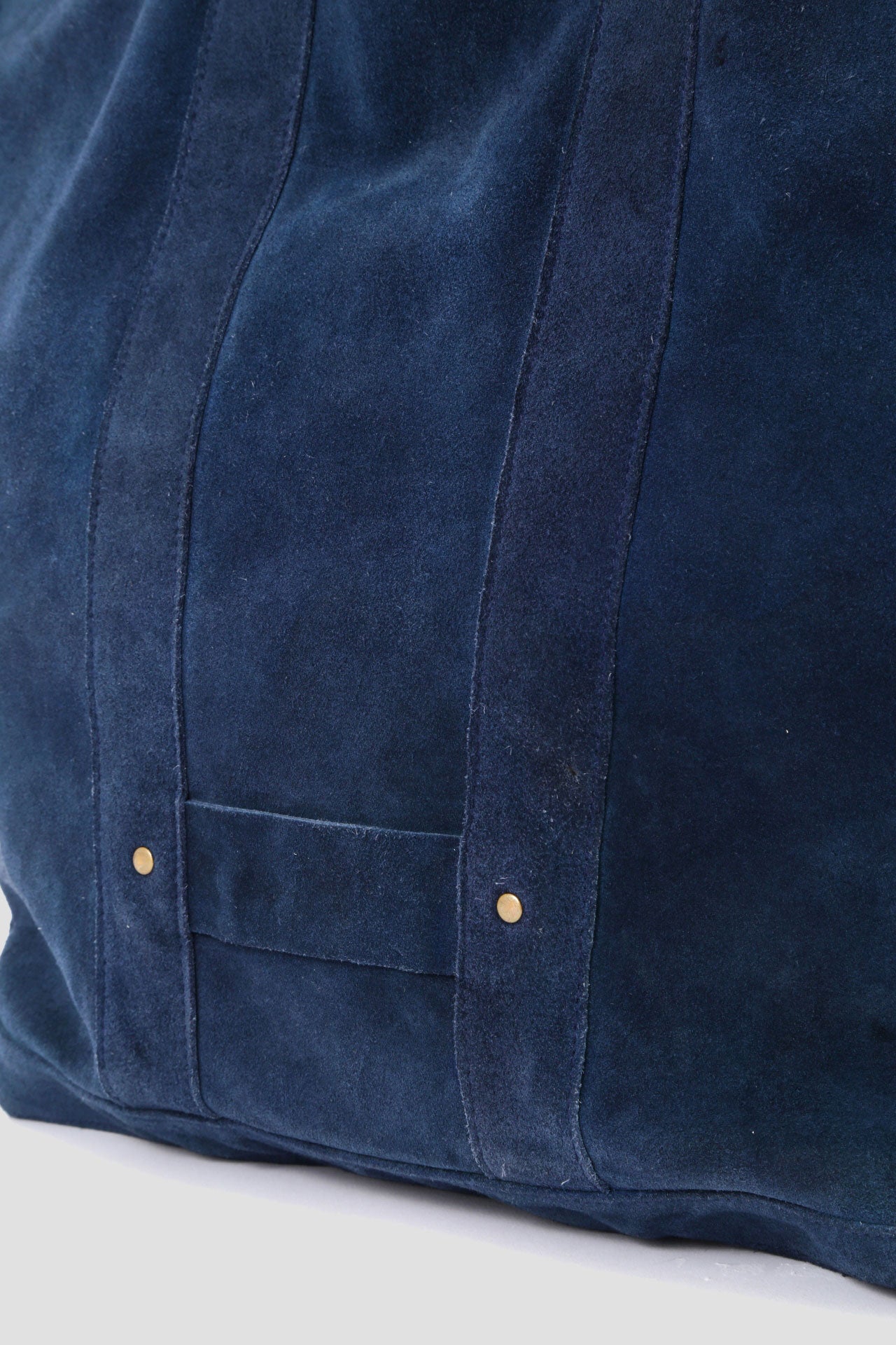 LEATHER TOTE BAG -Cow split leather-26AW