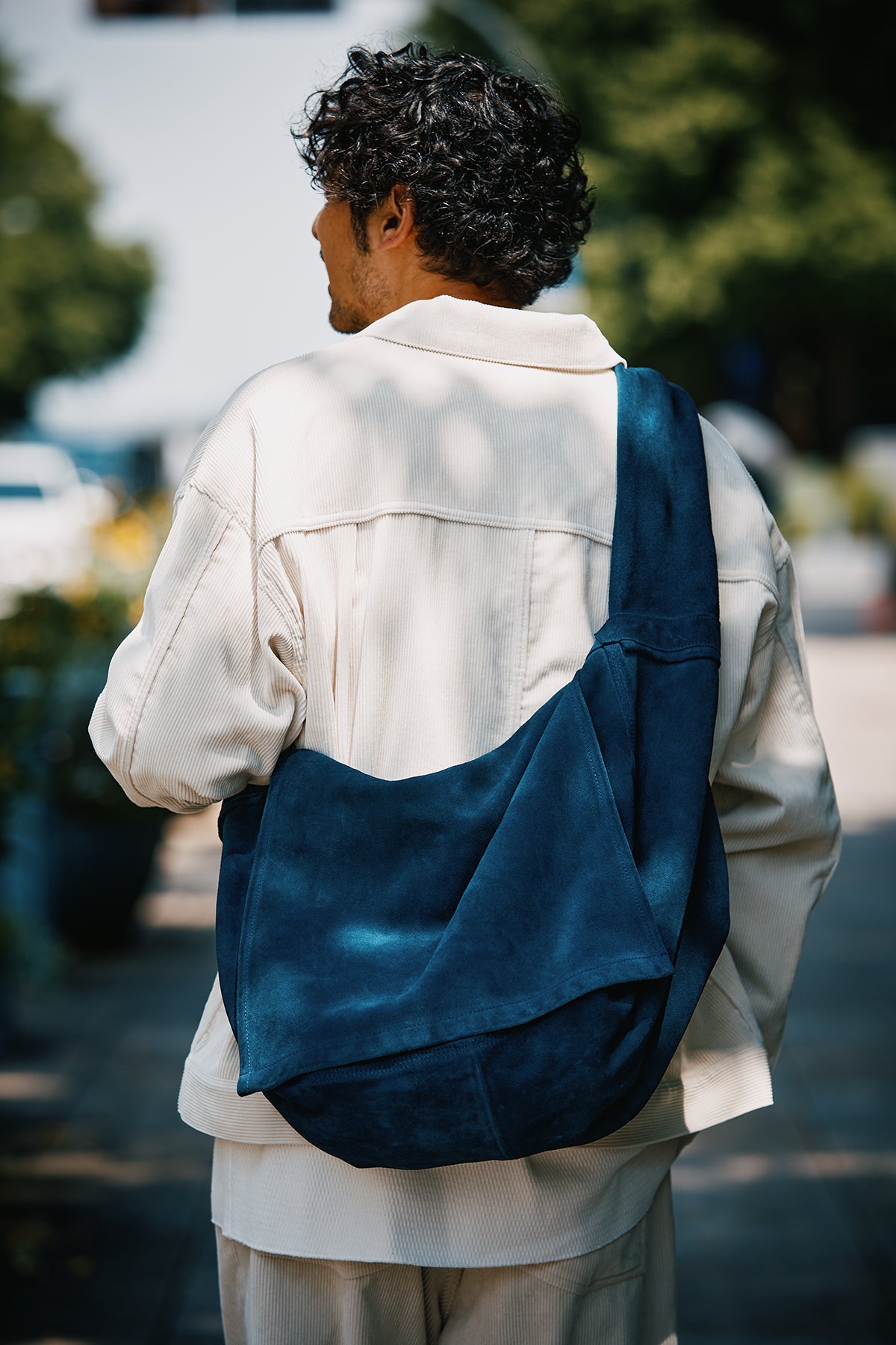 [Special order item] LEATHER SHOULDER BAG -Cow split leather-