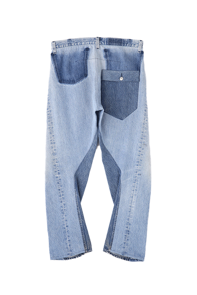 REWORK DENIM PANTS - 3D cutting -