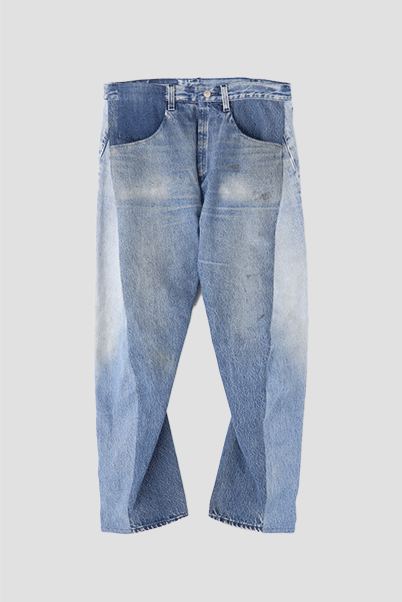 REWORK DENIM PANTS - 3D cutting -