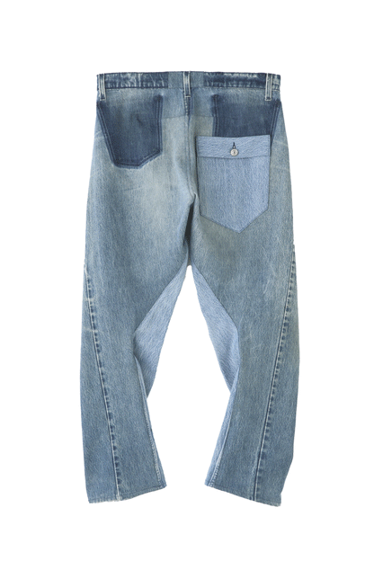 REWORK DENIM PANTS - 3D cutting -