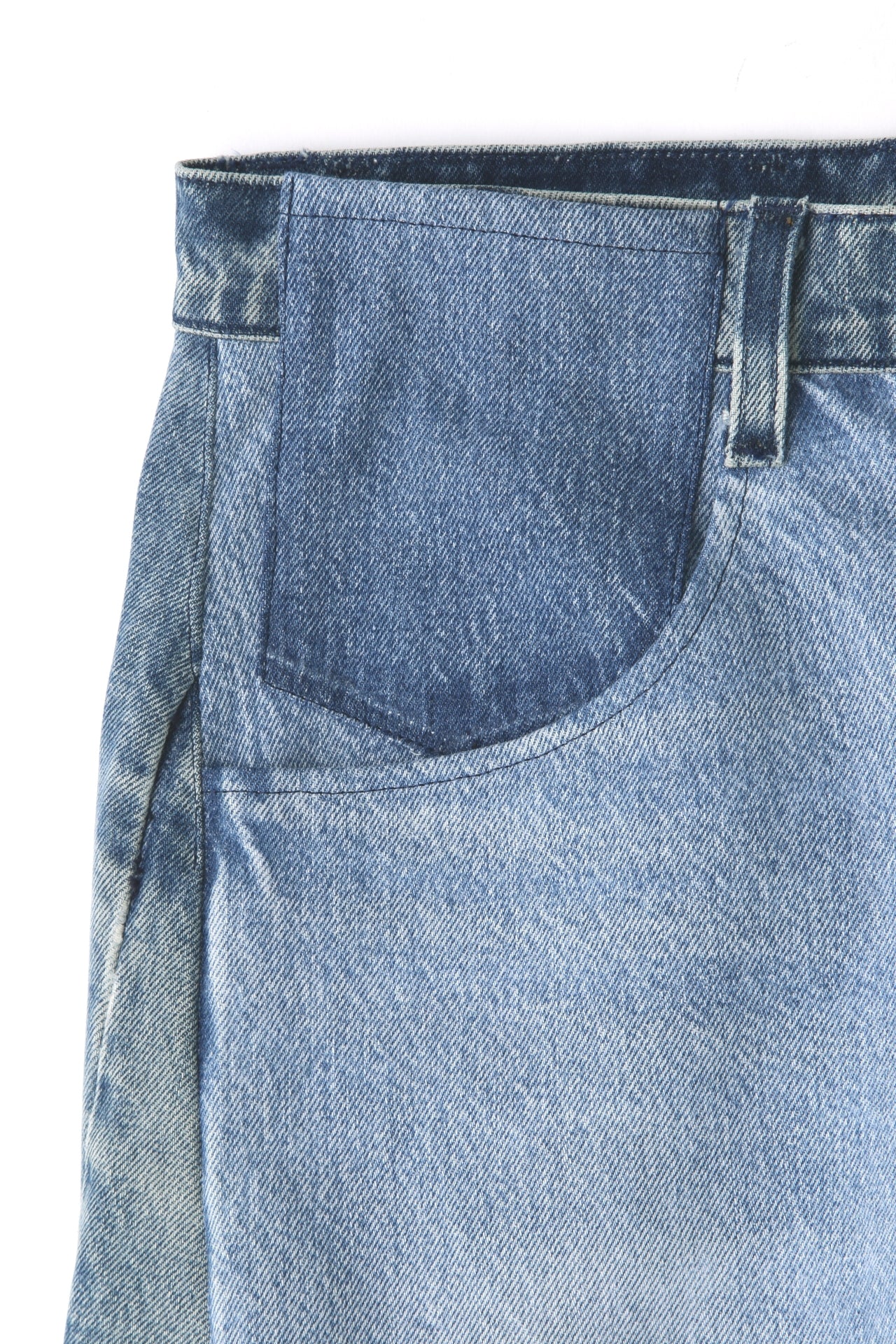 REWORK DENIM PANTS - 3D cutting -