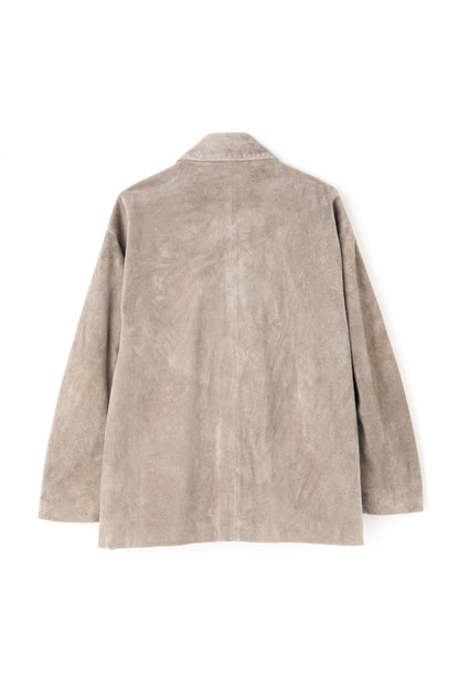 SUEDE LEATHER BLOUSON -Cow leather-