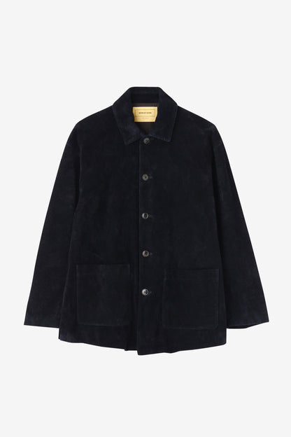 SUEDE LEATHER BLOUSON -Cow leather-