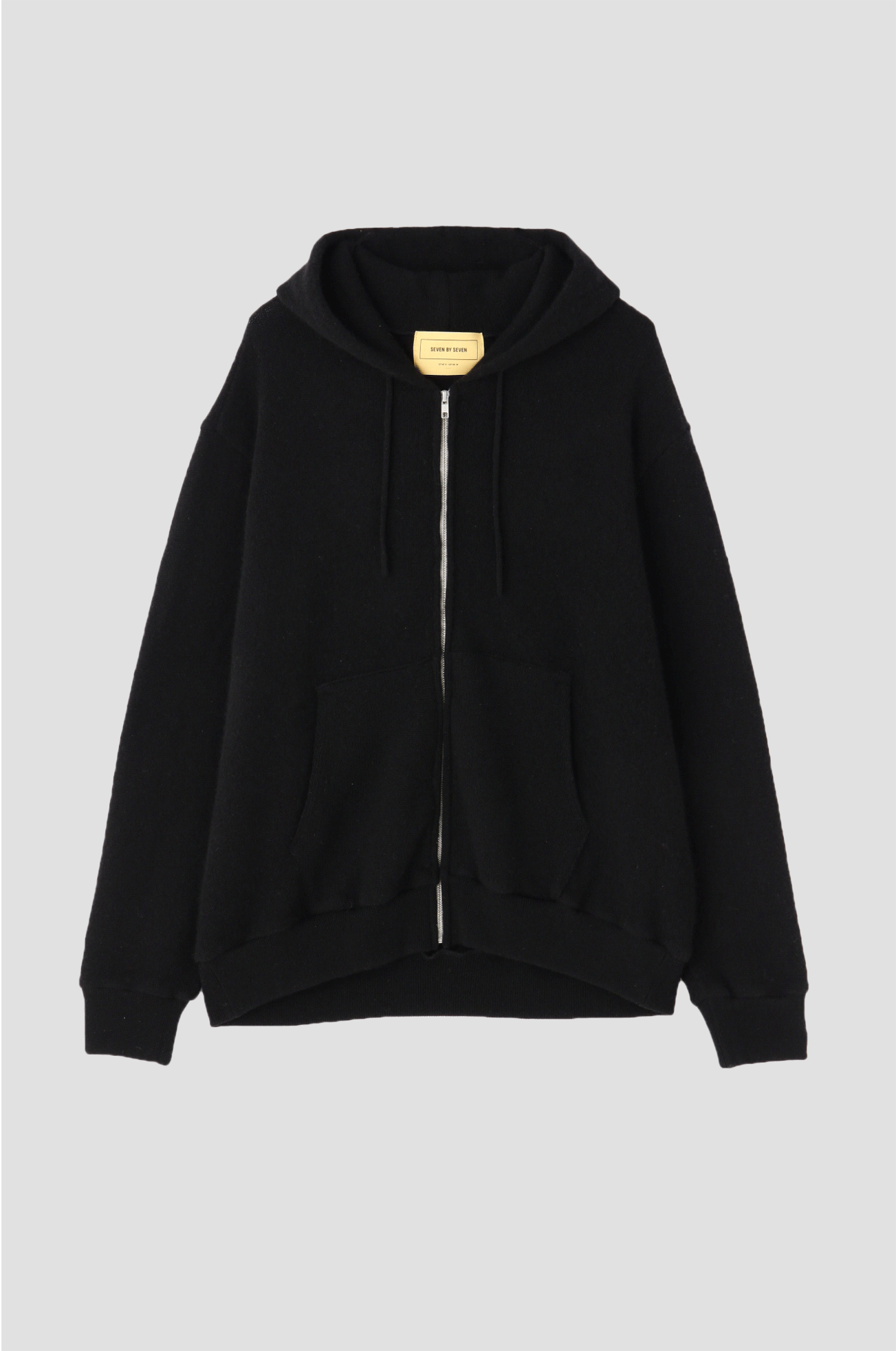 FULL ZIP HOODIE - Cashmere jersey -